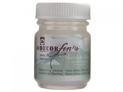 Decorfin Varnish glossy (water-based) bottle 50 ml